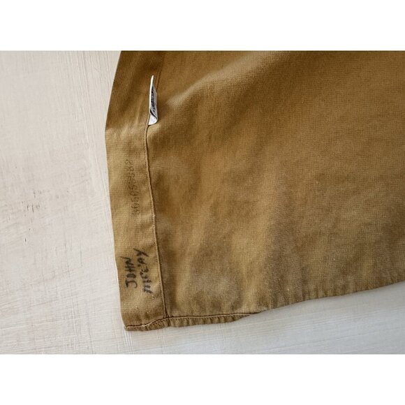 Vintage Polo Ralph Lauren Shirt Mens L 16.5 32/33 Tan 100% Cotton Warwick LS BD - Picture 12 of 14